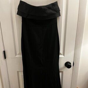 Women's Lulus Off the Shoulder Black Maxi Dress Size Medium
